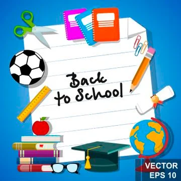 Back to school. Training. to the future. Backpack. Hand drawing. For your des Illustrazione stock