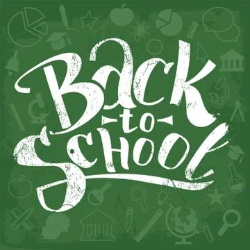 Back to School Typographical Illustrazione stock