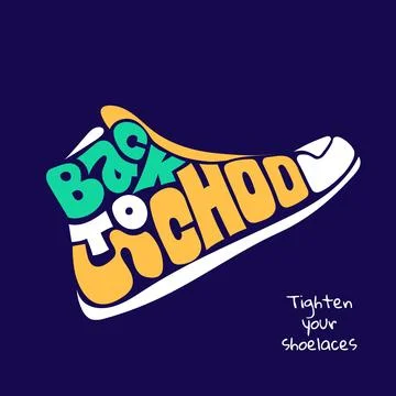 Back to school. Typography of back to school in white yellow green that for.. Stock Illustration