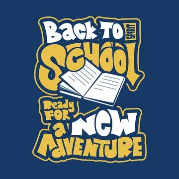 Back to school. Typography design of back to school for school campaign Stock Illustration