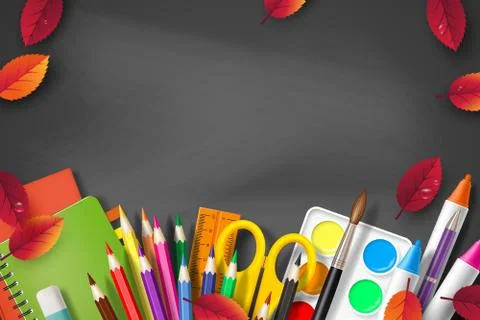 Back to school typography design. Stock Illustration