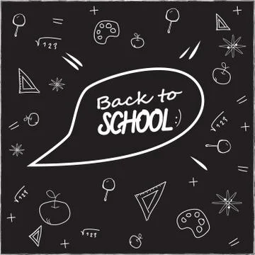 Back to school vector banner design, vector 스톡 일러스트