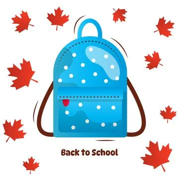 Back to school vector cartoon illustration on the white background. Stock Illustration