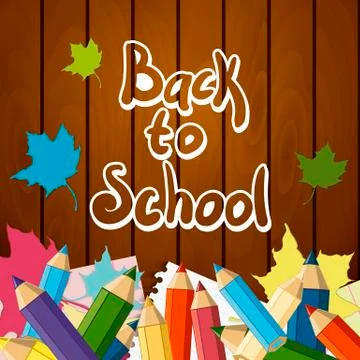 Back to School Vector Design element Stock Illustration
