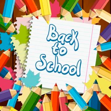 Back to School Vector Design element Stock Illustration