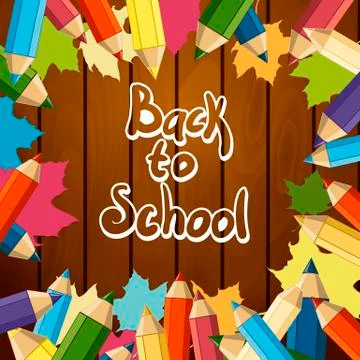 Back to School Vector Design element Stock Illustration