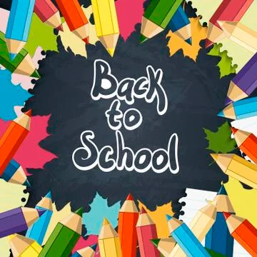Back to School Vector Design element Stock Illustration