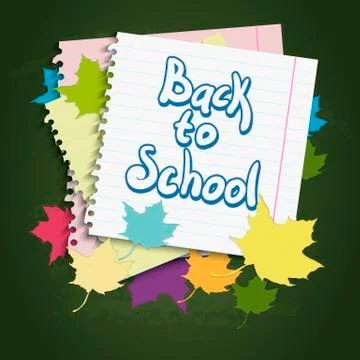 Back to School Vector Design element Stock Illustration