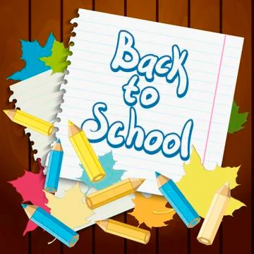 Back to School Vector Design element Stock Illustration