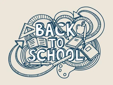 Back to school vector! Stock Illustration