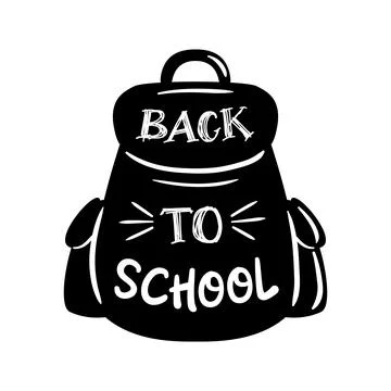 Back to school. Vector illustration of a backpack filled with school supplies Stock Illustration