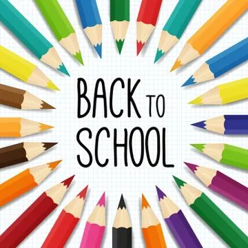 Back to school vector illustration Illustrazione stock