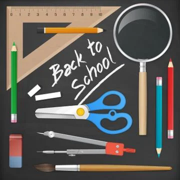 Back to school vector illustration Stock-Illustration