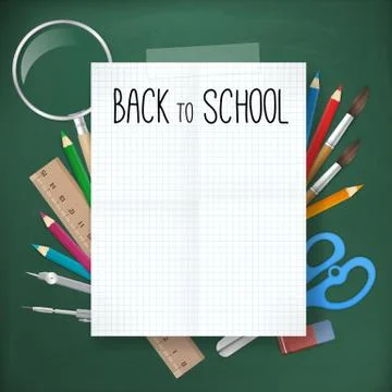 Back to school vector illustration Stockillustratie