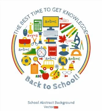 Back to school vector illustration Stock Illustration