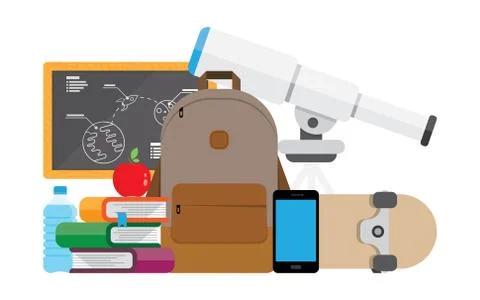 Back to school. vector illustration Stock Illustration