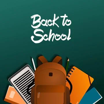 Back to school vector illustration Stock Illustration