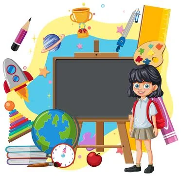 Back to School Vector Illustration Illustrazione stock