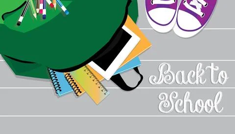 Back to school vector illustration Stock Illustration