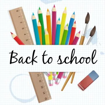 Back to school vector illustration. isolated. layered. イラスト素材