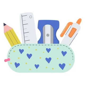 Back to school vector isolated illustration Stock Illustration