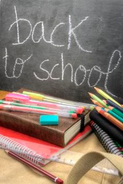 Back to school vertical Stock Photos