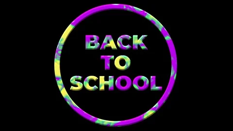 Back To School: Vibrant Circular Design Video stock 311753991