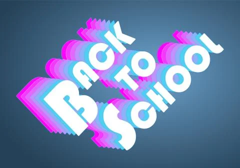 Back to school vintage design Stock Illustration