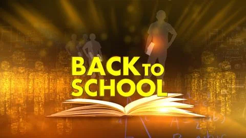 Back to school Virtual studio Illustrazione stock