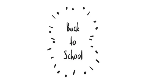 Back to School on white background Stock Footage 138705347