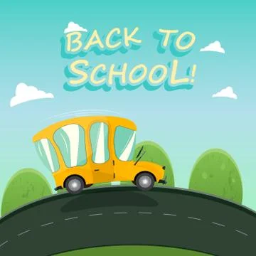 Back to School. Wide copy space for text Ilustración de archivo