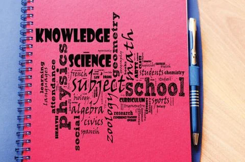 Back to school word cloud collage Stock Photos