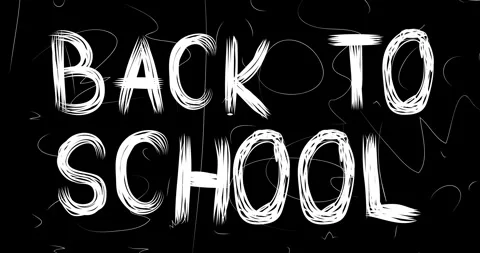 Back to school word on old destroyed film strip Stock Footage 251841499