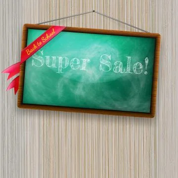 Back to school, written with chalk. EPS10 Stock-Illustration
