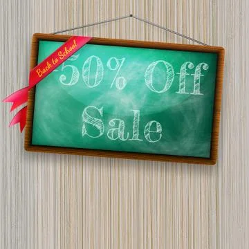 Back to school, written with chalk. EPS10 Stock Illustration
