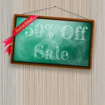 Back to school, written with chalk. EPS10 Stock Illustration