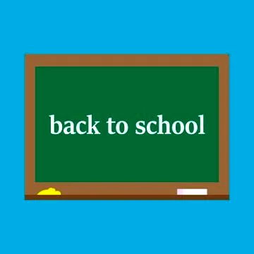 Back to school,blackboard Stock Illustration