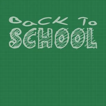 Back to schoolbord Stock Illustration