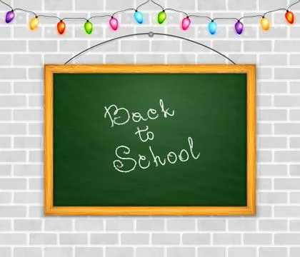 Back to sckool background vector Stock Illustration