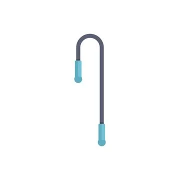 Back scratcher scratching itchy back minimalist icon 스톡 일러스트
