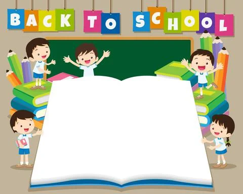 Back to shcool bigbook Stock Illustration