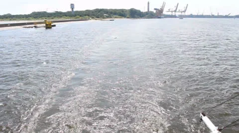 Back of ship Stock Footage 26835219