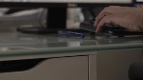 Back shot of an architect designer working on autocad sketch Vídeo Stock 99992372