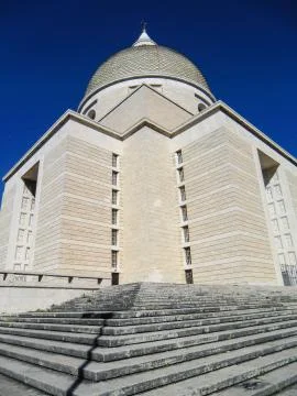 Back side of Basilica dei Santi Pietro e Paolo, Church of St Peter &amp; Paul, Arnal Stock Photos