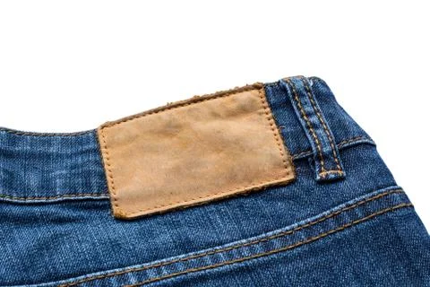 Back side of blue jeans Stock Photos