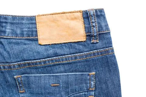 Back side of blue jeans Stock Photos