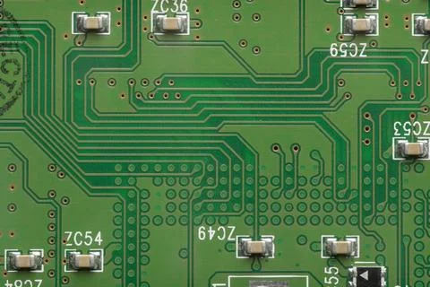 Back Side Of A Circuit Board, Printed circuit board design Stock Photos