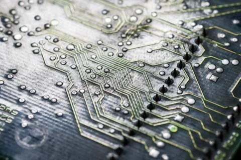 Back side of a circuits Stock Photos