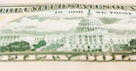 Back side of dollar Stock Photos