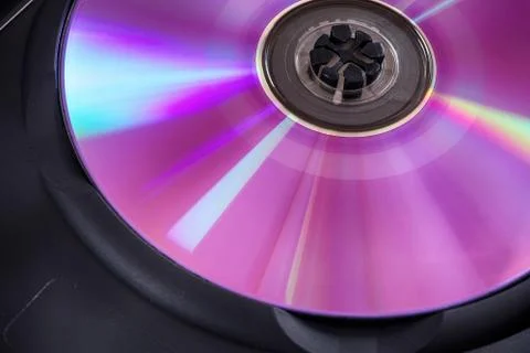 Back side of a dvd dis? Stock Photos